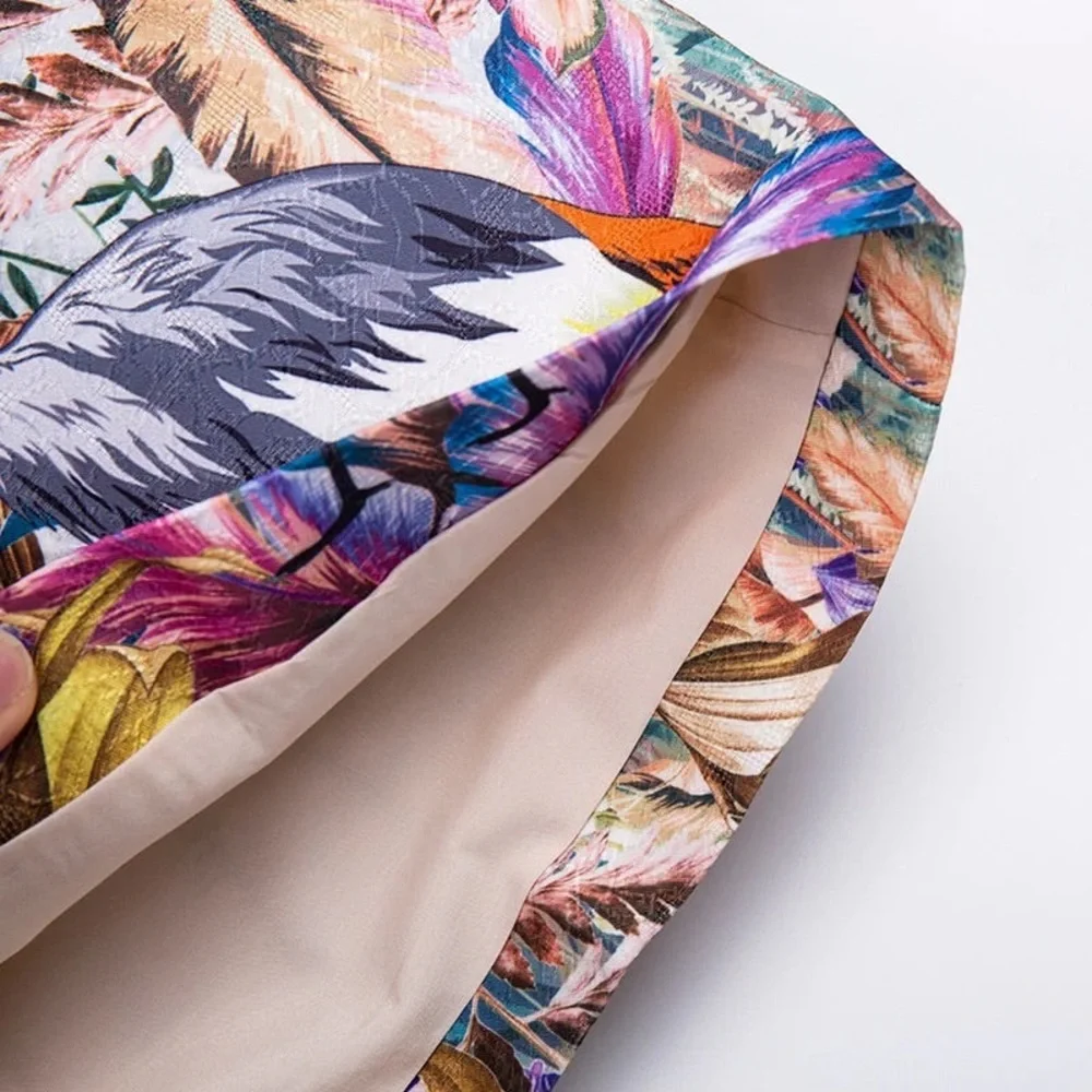 Unique Floral Bird Sequin Dress - Picture 7 of 9